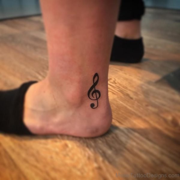 Attractive Music Note Symbol Tattoo