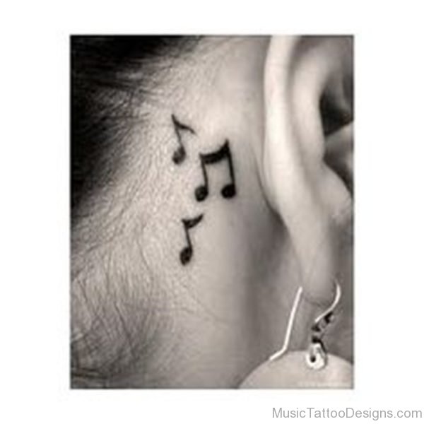Classy Music Note Tattoo