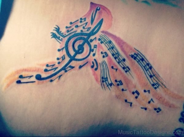 Cute Music Tattoo
