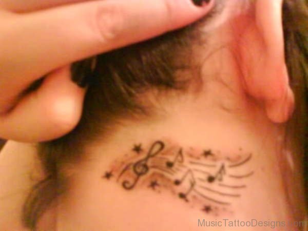 Cute Music Note Tattoo 