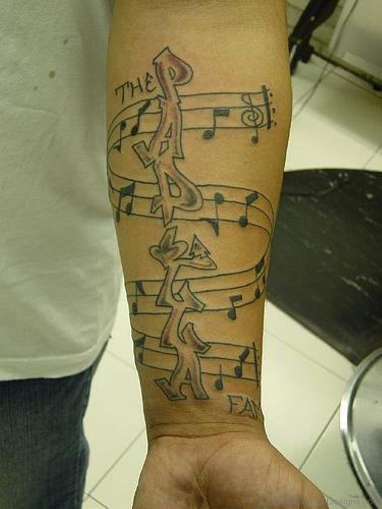 50 Outstanding Music Tattoos For Arm
