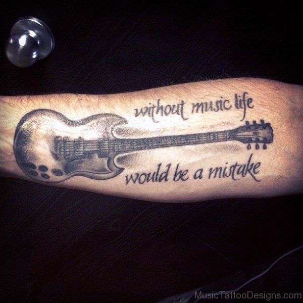Guitar Tattoo Pic 