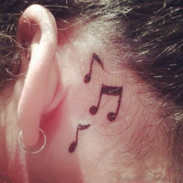 Incredible Ear Music Tattoo