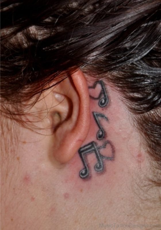 Lovely Music Note Tattoo