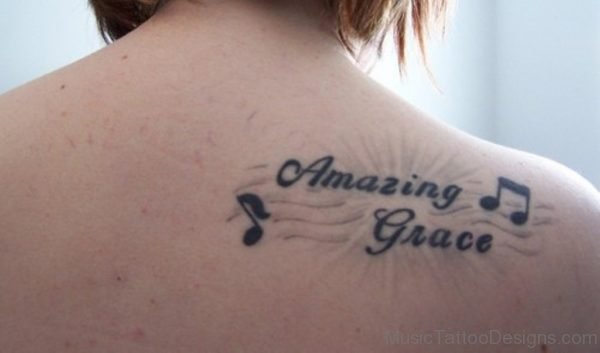 Music And Wording Tattoo