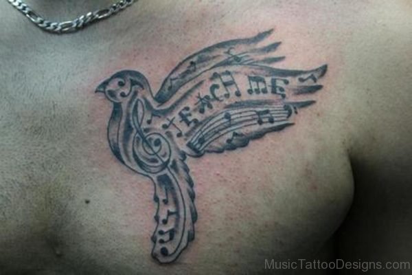Music Bird Tattoo