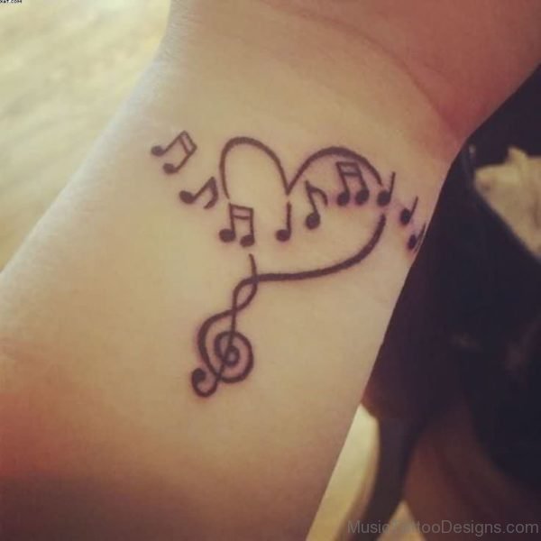 Music Heart Tattoo 