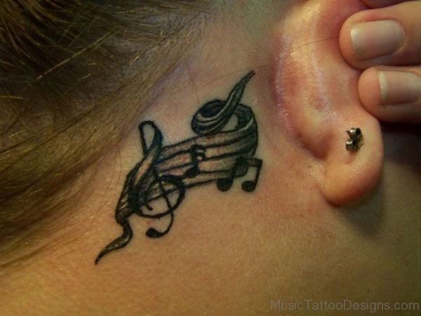 Music Neck Tattoo