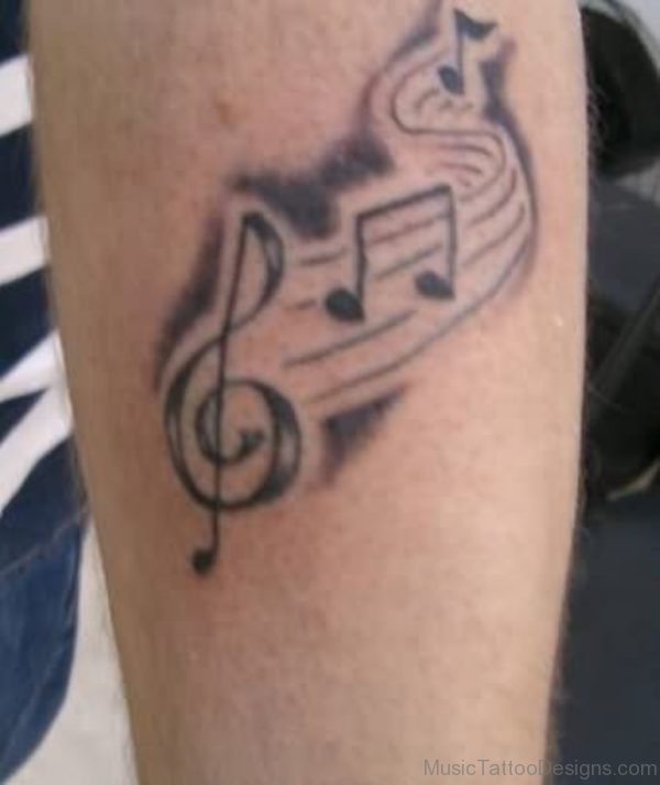 Music Notes Tattoo On Arm