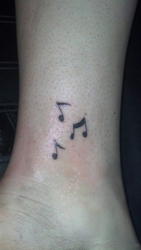 Music Notes on Inner Ankle