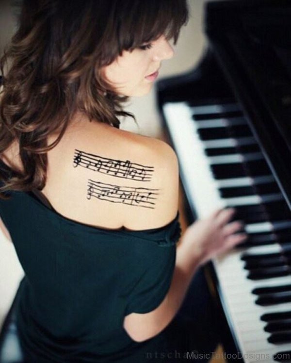 Music Shoulder Tatto