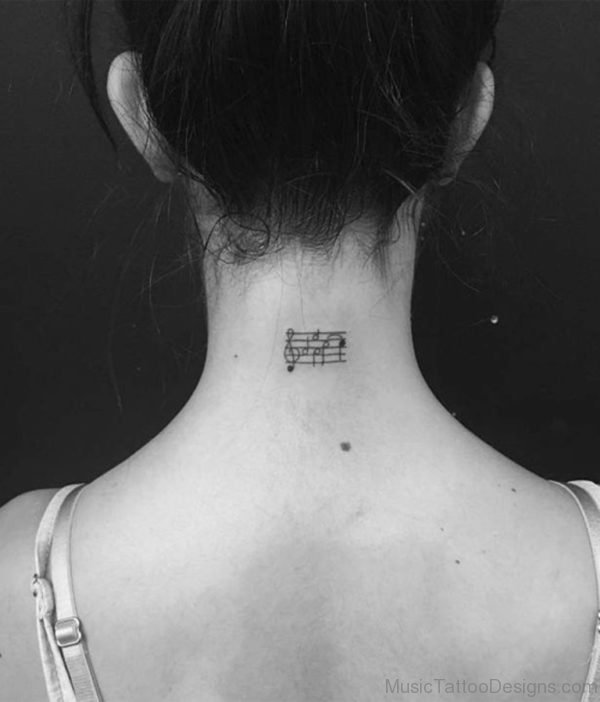 Music Tattoo Design for Women