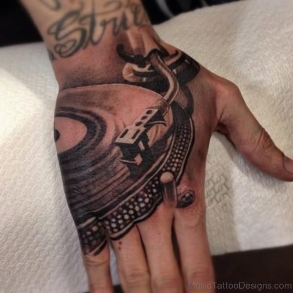 Music Tattoo On Hand