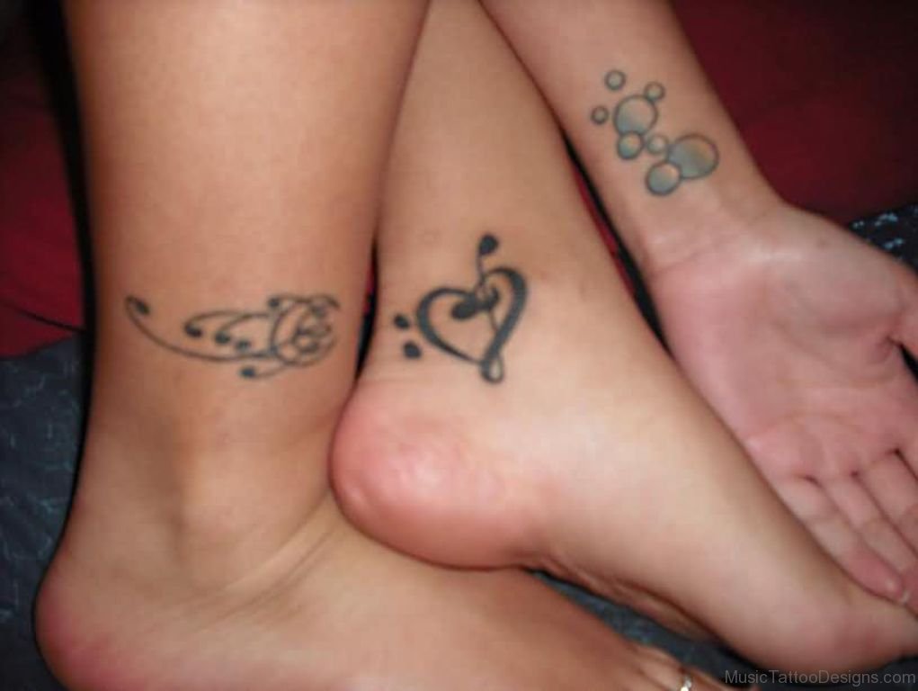 57 Ravishing Music Tattoos On Ankle