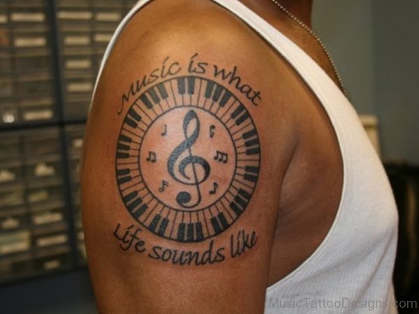 Sensational Music Tattoo