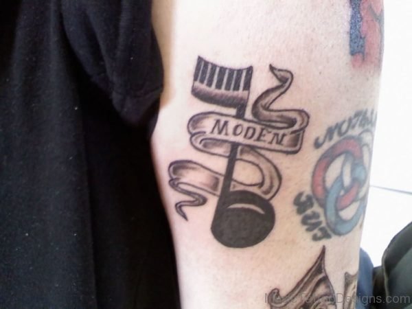 Small Music Tattoo On Arm