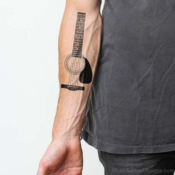 Amazing Guitar Tattoo
