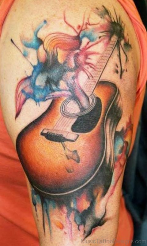 Appealing Violin Tattoo
