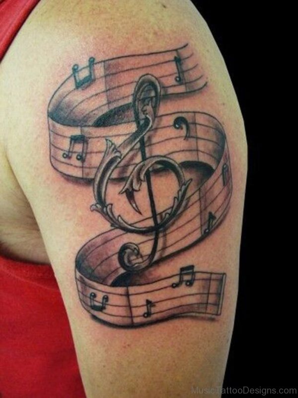 Awesome Music Tattoo