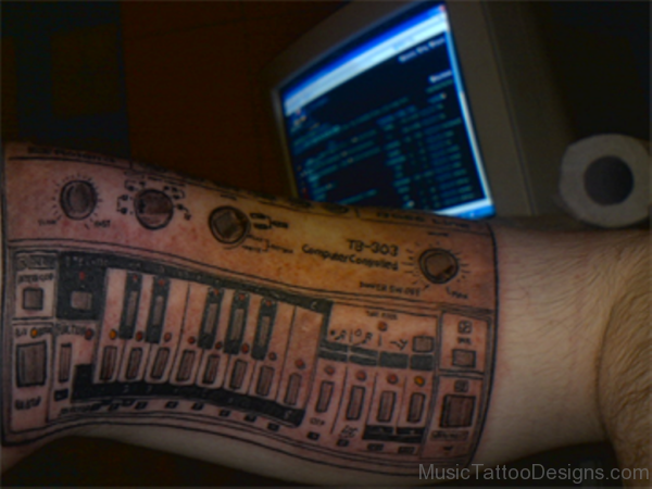 Awesome Synthesizer Tattoo