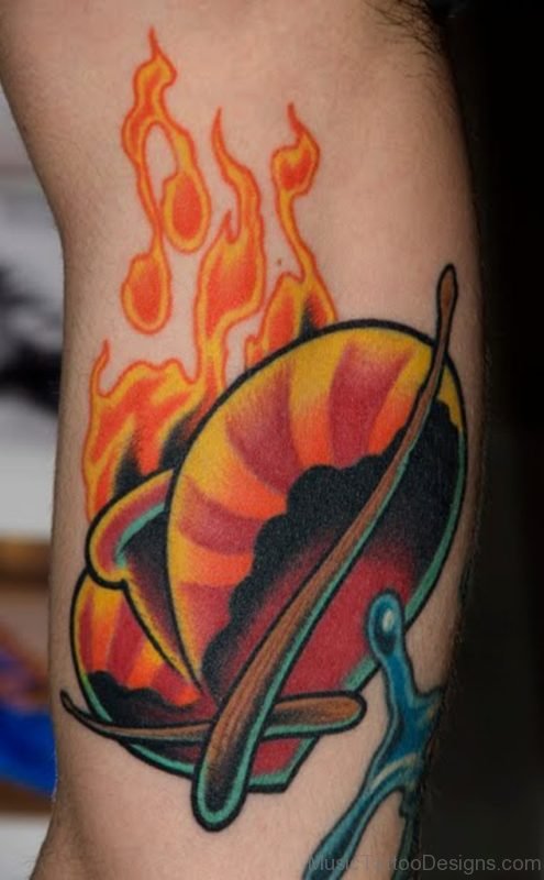 Band Drums Tattoo Image