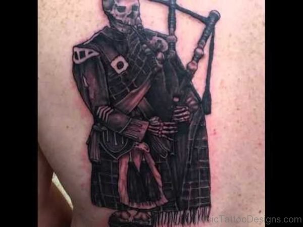 Black Bagpipes Tattoo