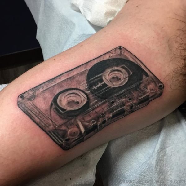 Black Cassette Tattoo