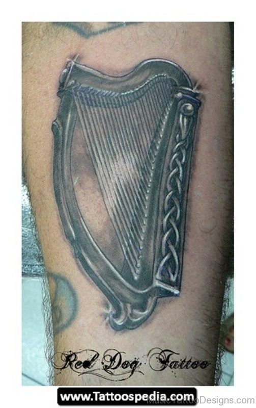Black Harp Tattoo