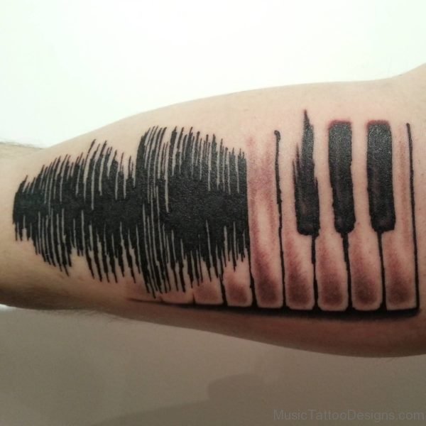 Black Piano Tattoo