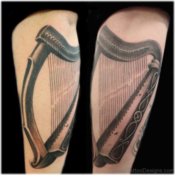 Brilliant Harp Tattoo