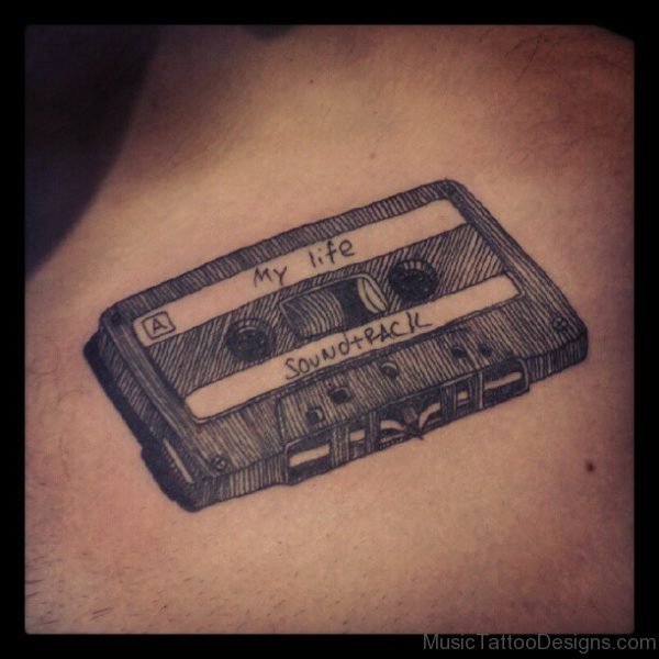 Cassette Tattoo On Nape