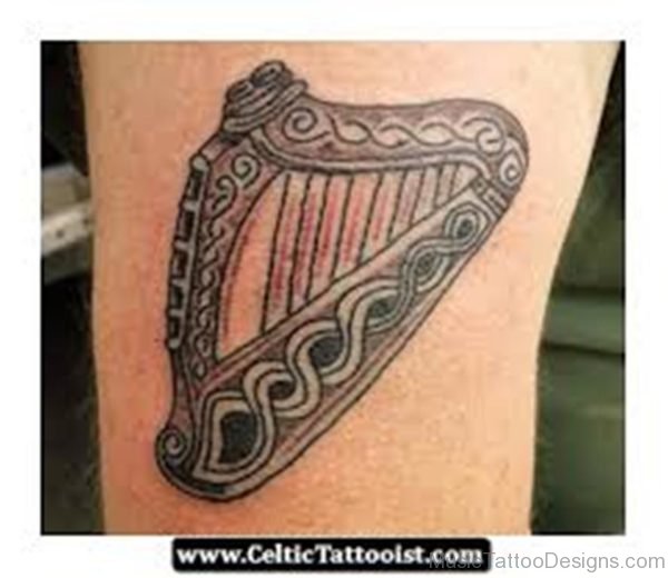 Celtic Harp Tattoo
