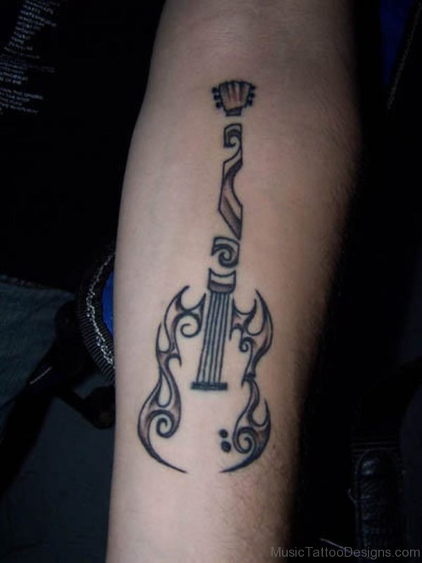 Classic Guitar Tattoo