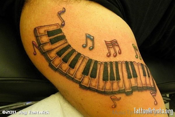 Classic Piano Tattoo