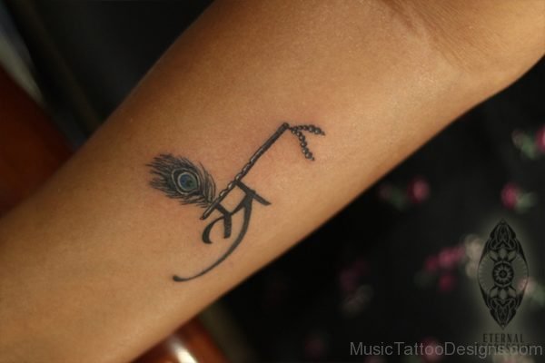 Classy Flute Tattoo