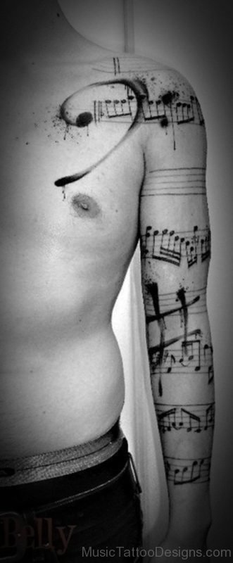 Cool Music Tattoo design
