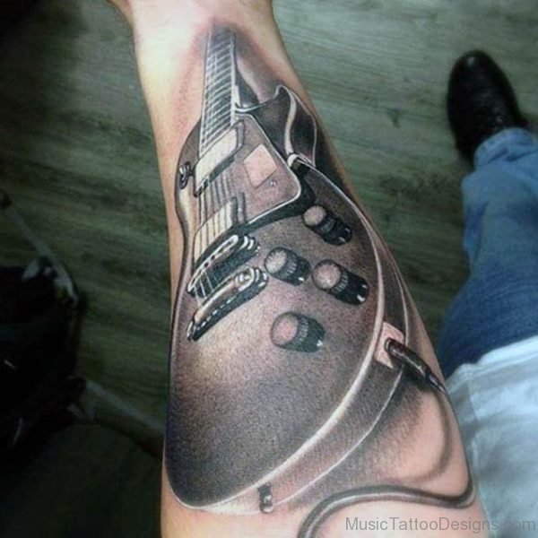 Cool Music Tattoo on Arm