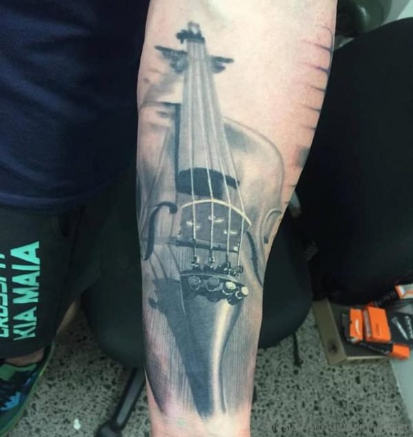 Cool Violin Tattoo
