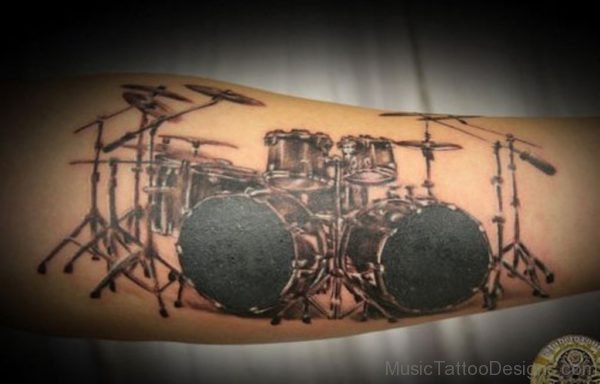 Drummer Tattoo Design For Arm