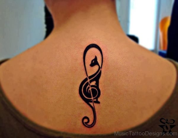 Elegant Music Symbol Tattoo