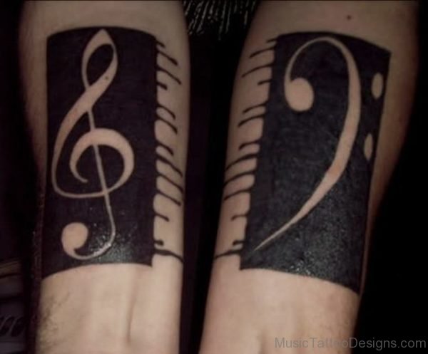 Elegant Music Tattoo