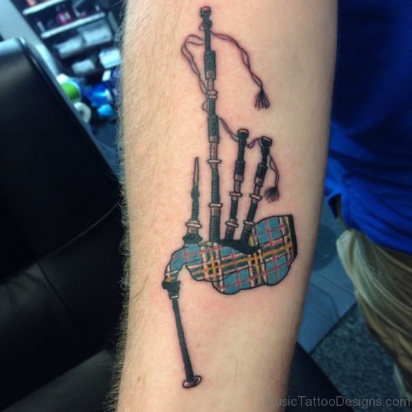 Excellent Bagpipes Tattoo