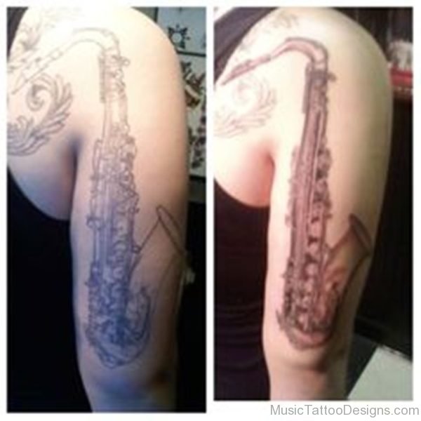 Fabulous Saxophone Tattoo