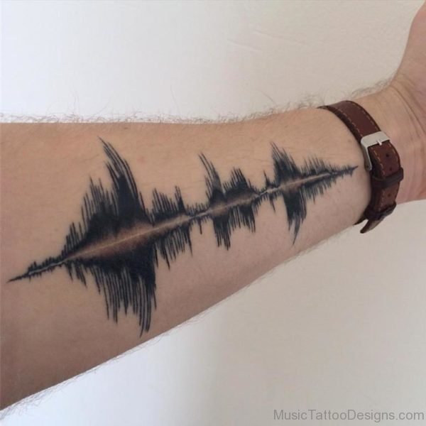 Fantastic Music Wave Tattoo