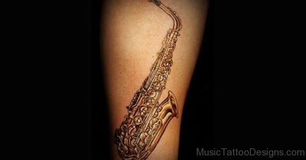 Fantastic Saxophone Tattoo