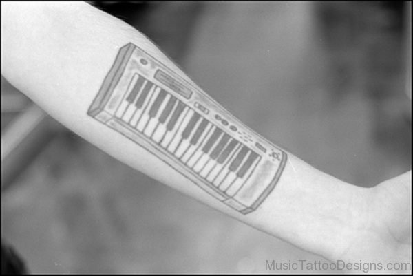 Funky Harmonica Tattoo Design