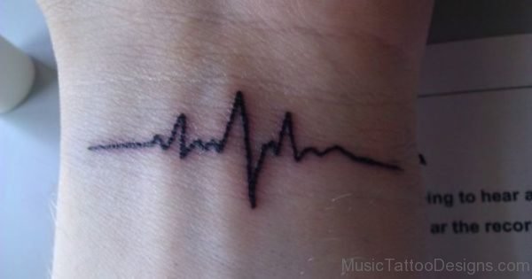 Funky Music Wave Tattoo