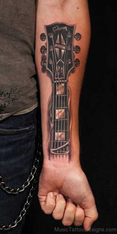 Gorgeous Guitar Tattoo 