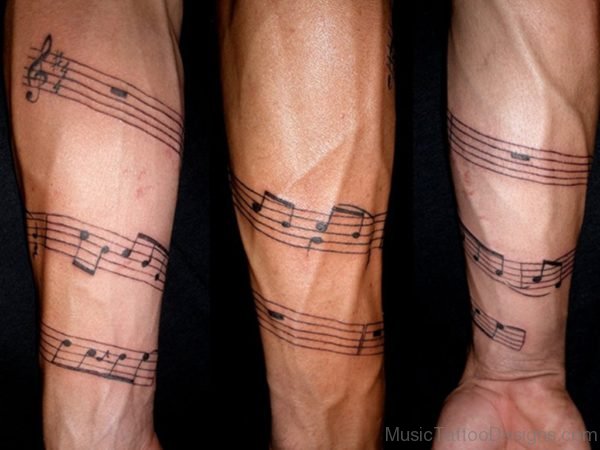 Great Music Notes Tattoo