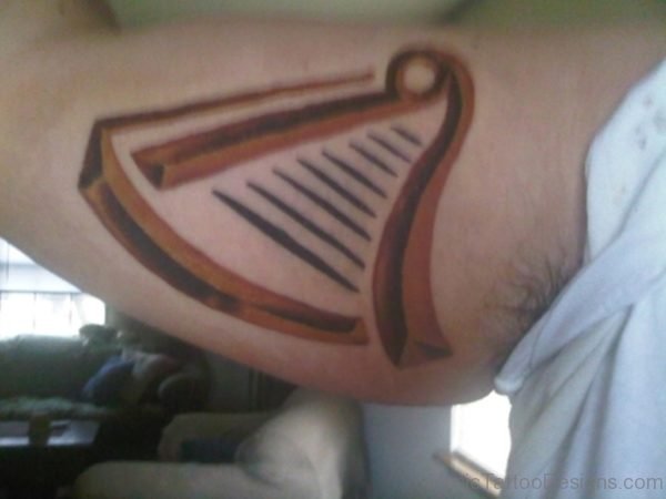 Guinness Harp Tattoo